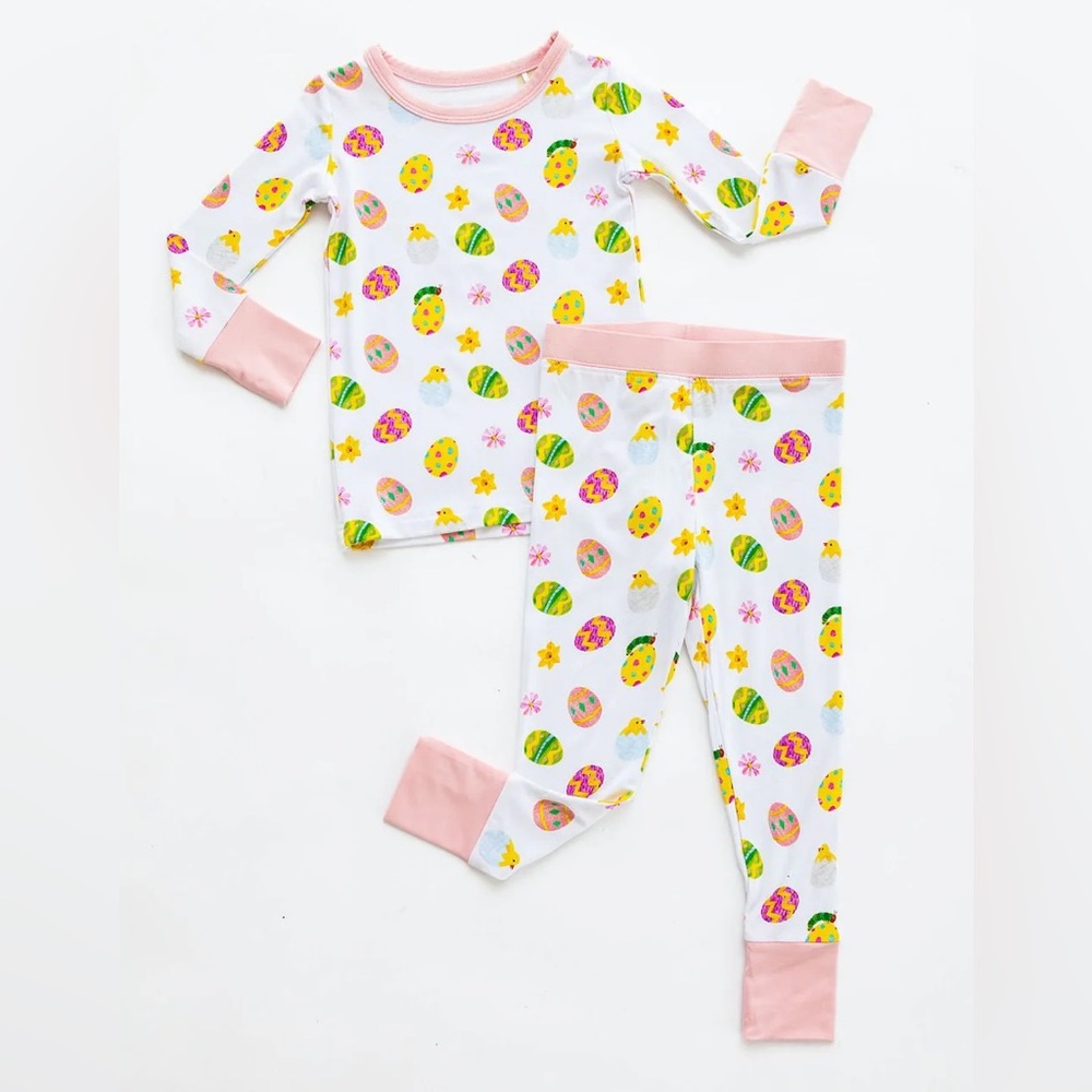 The Sleepy Sloth x Hungry Caterpillar 3T Bamboo Easter Pajama Set